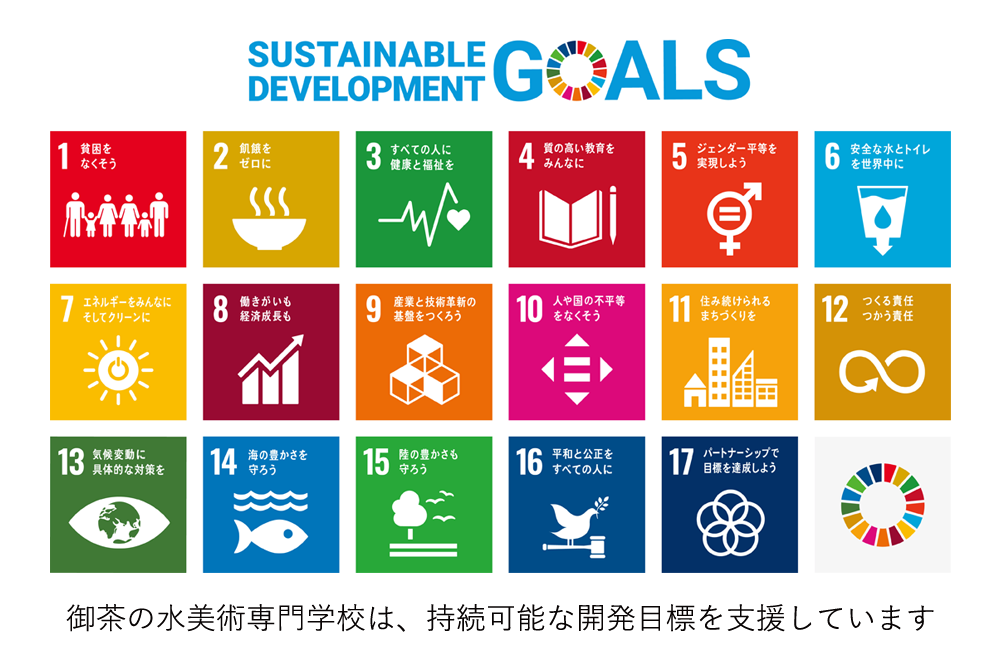 御茶の水美術専門学校は 持続可能な開発目標を支援しています 御茶の水美術専門学校 産学連携授業でマーケティングとデザイン アートを 実学 で学べます