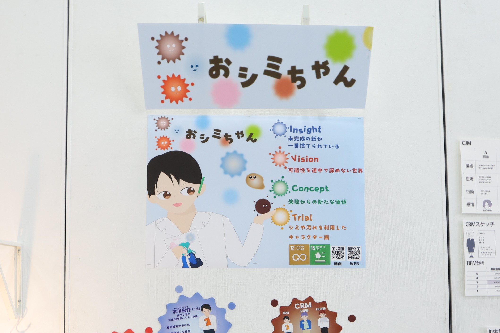 おシミちゃん | 御茶の水美術専門学校 | 産学連携授業でマーケティング